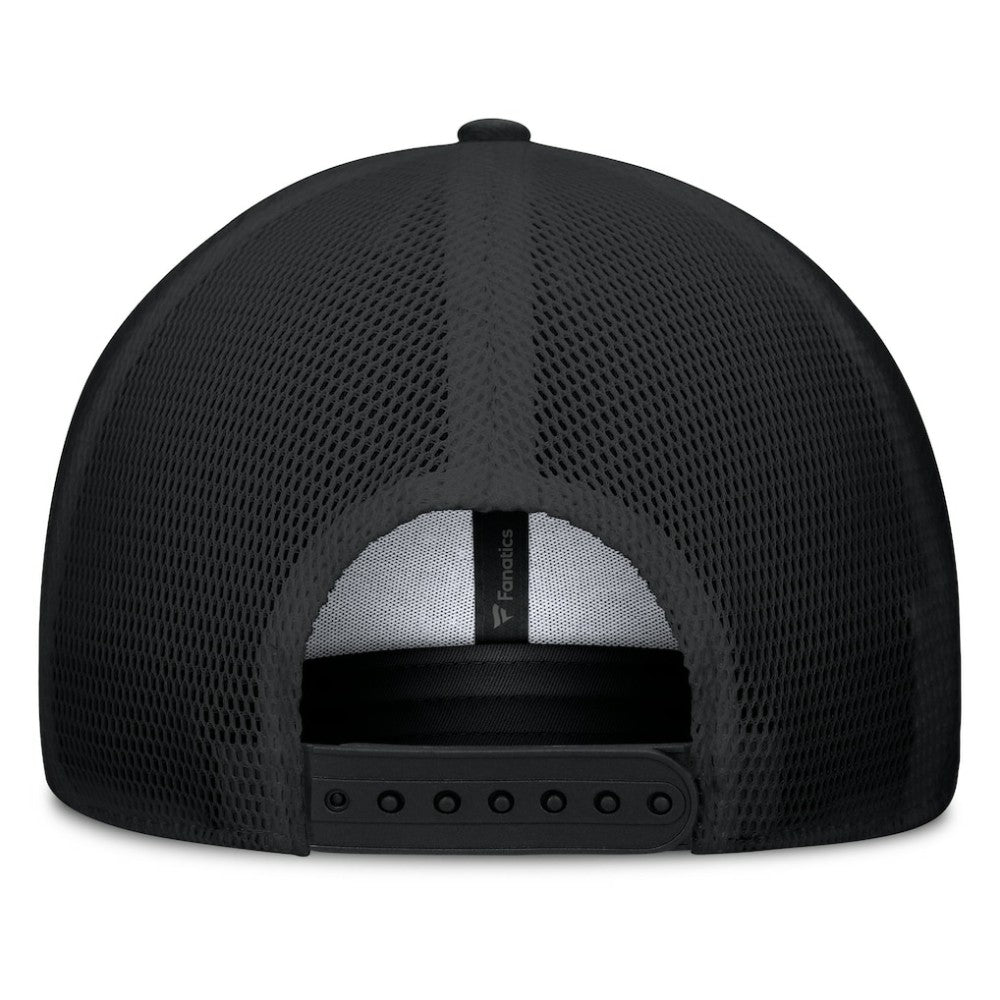 Black New York Yankees Fanatics Team Patch A-Frame Trucker Snapback Hat