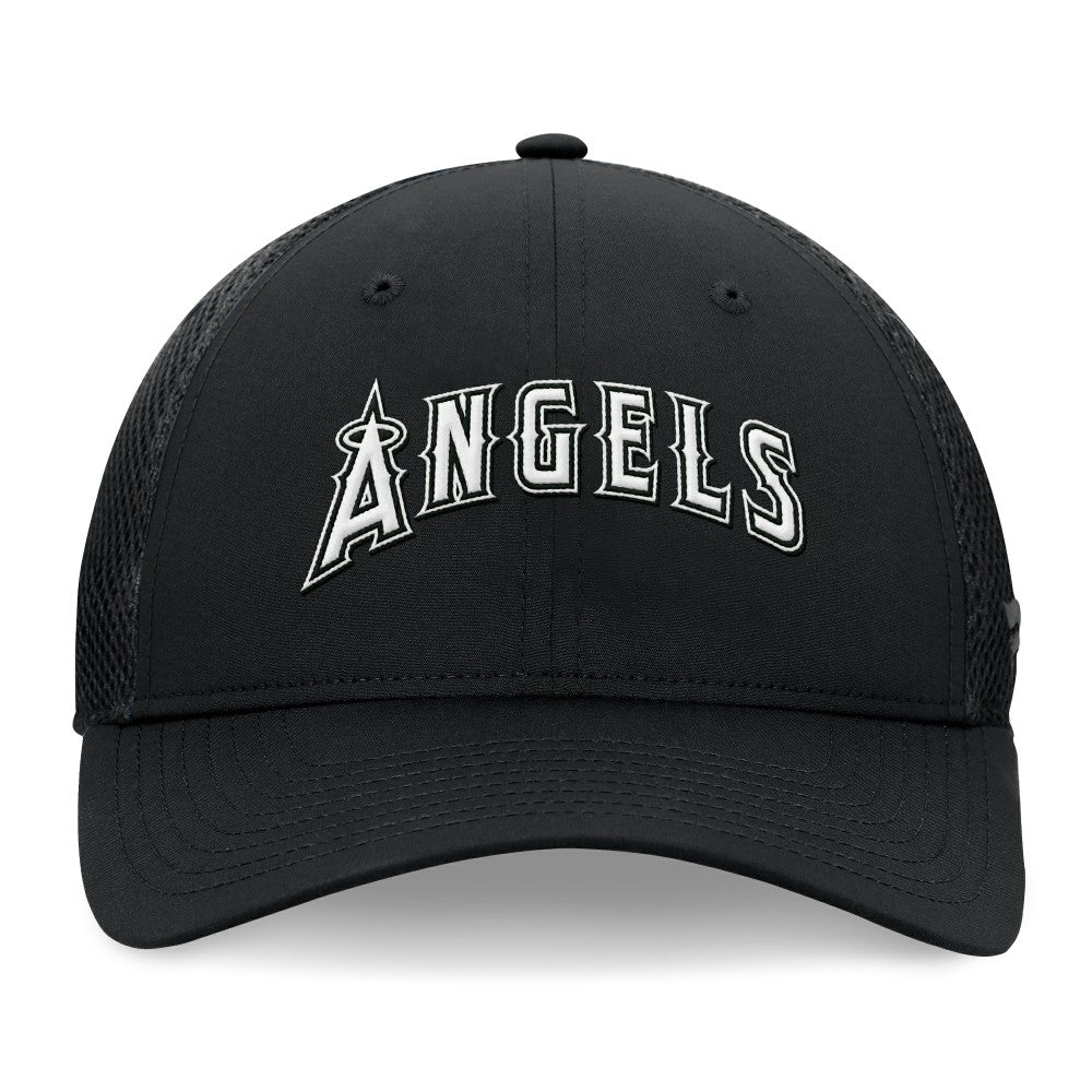 Black Los Angeles Angels Fanatics Spacer Mesh Flex Hat