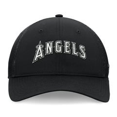 Black Los Angeles Angels Fanatics Spacer Mesh Flex Hat
