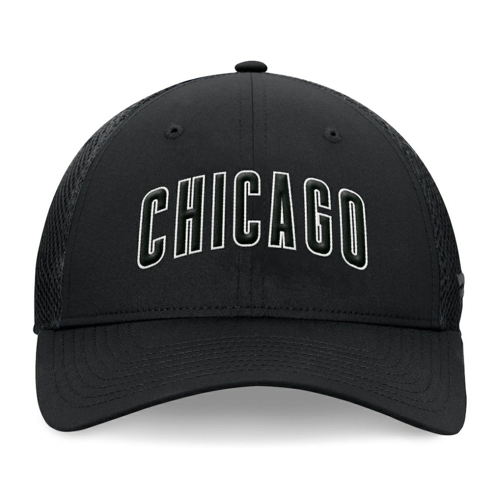 Black Chicago Cubs Fanatics Spacer Mesh Flex Hat