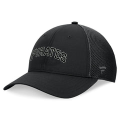Black Pittsburgh Pirates Fanatics Spacer Mesh Flex Hat