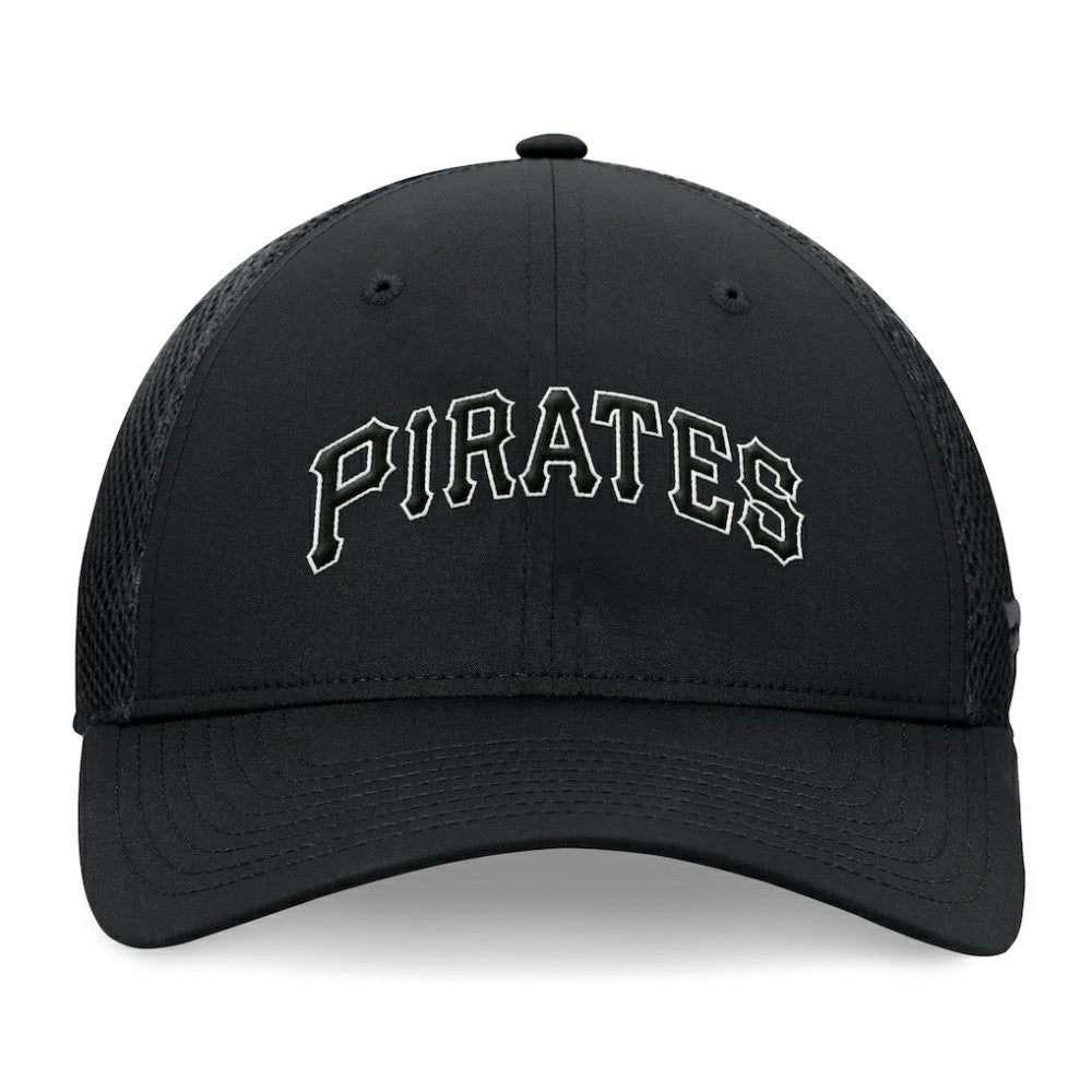 Black Pittsburgh Pirates Fanatics Spacer Mesh Flex Hat