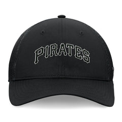 Black Pittsburgh Pirates Fanatics Spacer Mesh Flex Hat