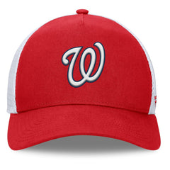 Red Washington Nationals Fanatics Fundamental A-Frame Adjustable Hat