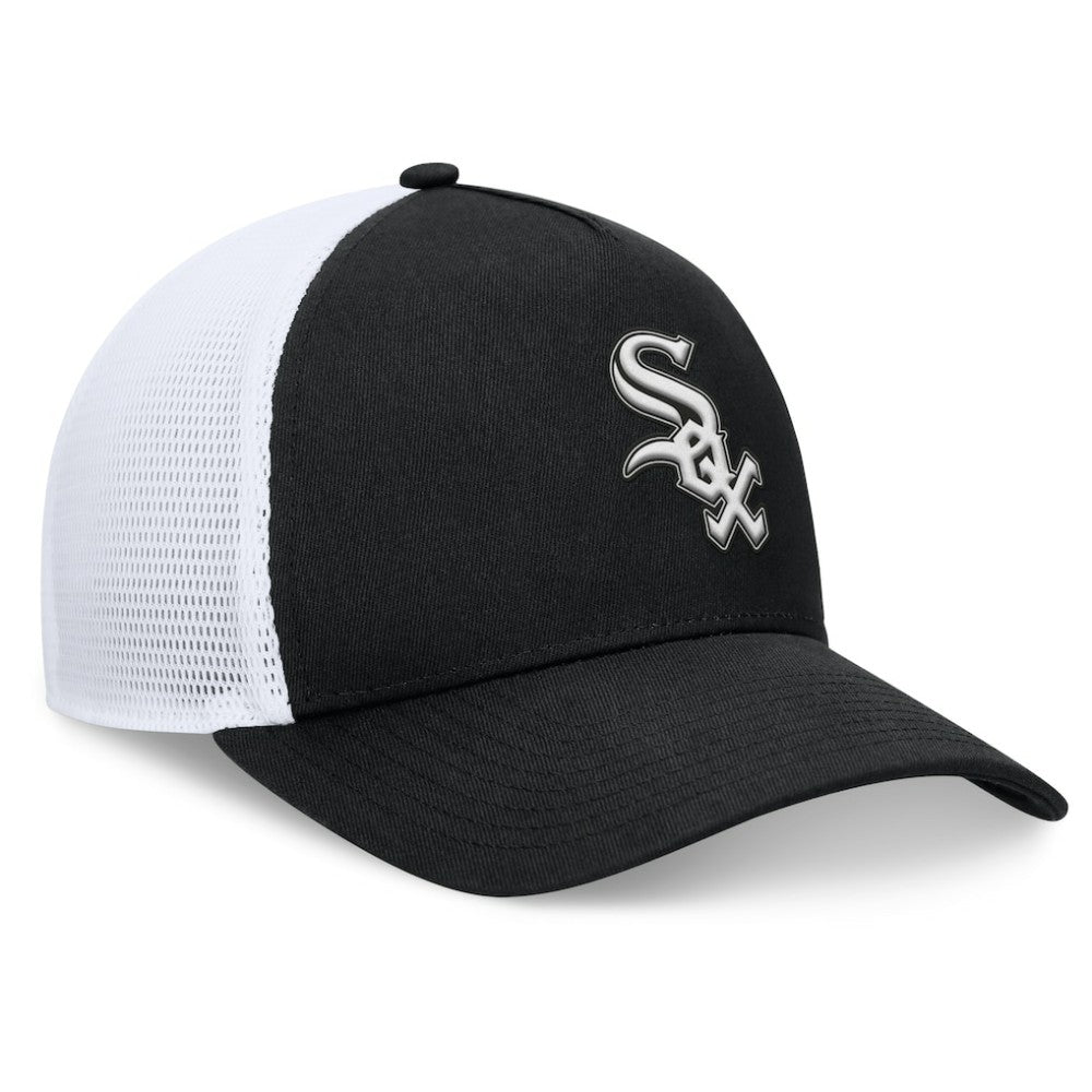 Black Chicago White Sox Fanatics Fundamental A-Frame Adjustable Hat