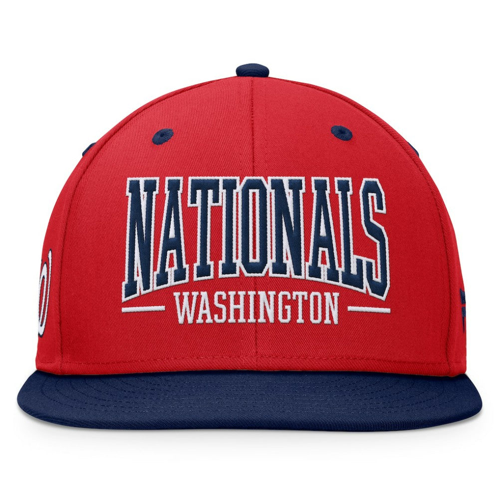 Red/Navy Washington Nationals Fanatics Fundamental Bold Snapback Hat