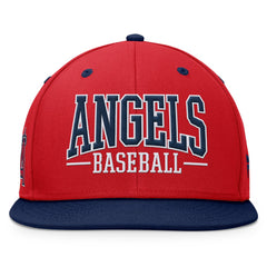 Red/Navy Los Angeles Angels Fanatics Fundamental Bold Snapback Hat