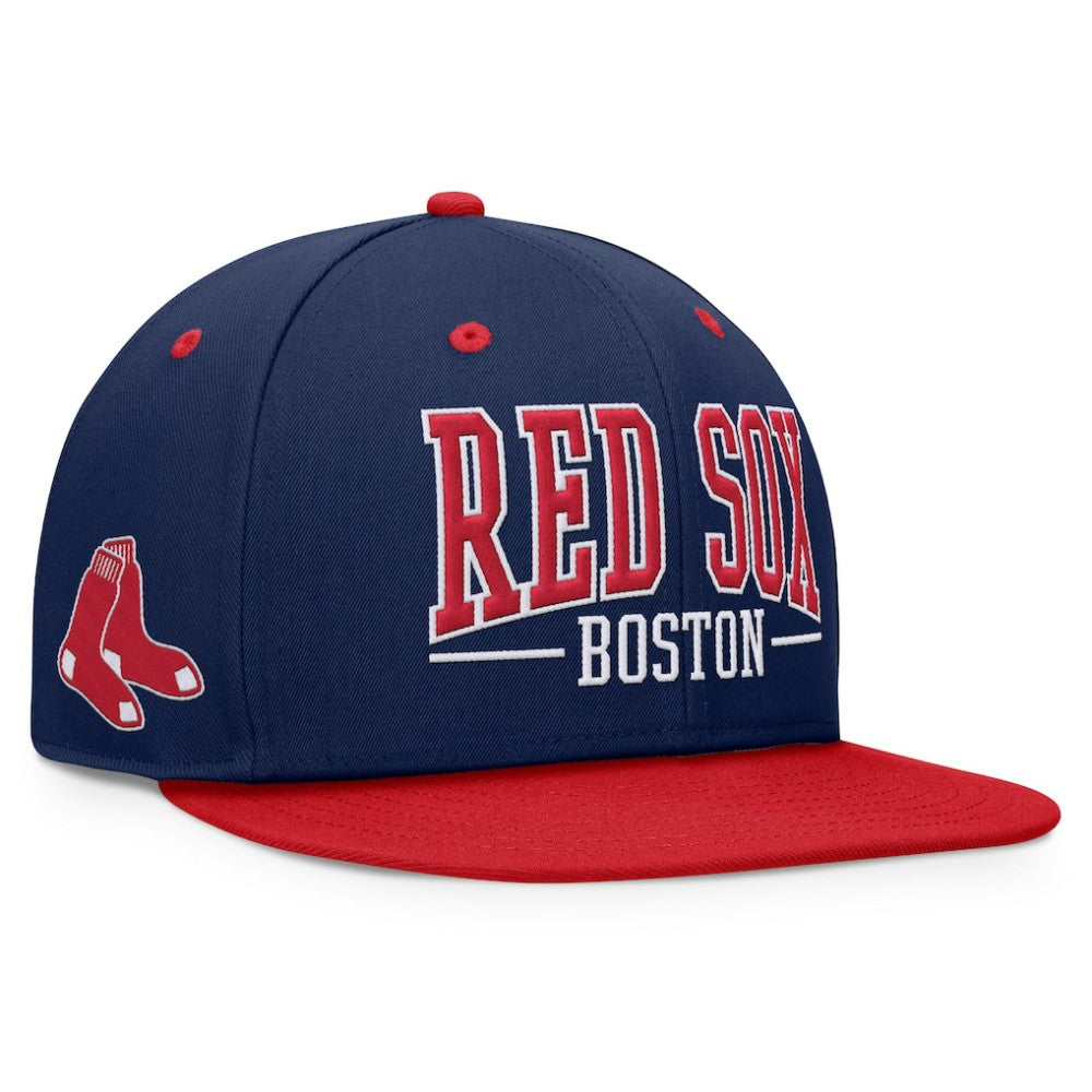 Navy/Red Boston Red Sox Fanatics Fundamental Bold Snapback Hat