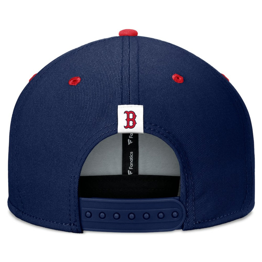 Navy/Red Boston Red Sox Fanatics Fundamental Bold Snapback Hat