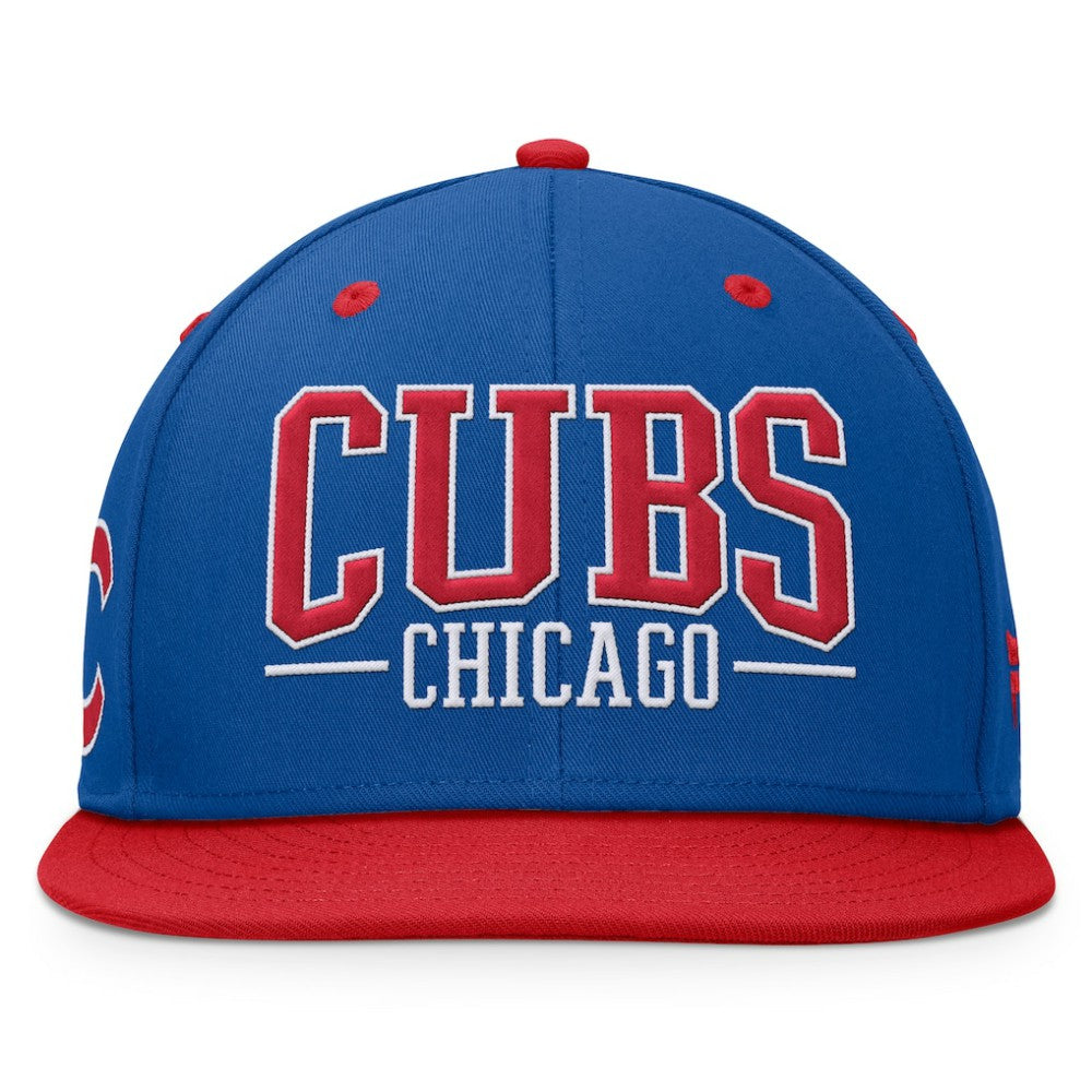Royal/Red Chicago Cubs Fanatics Fundamental Bold Snapback Hat