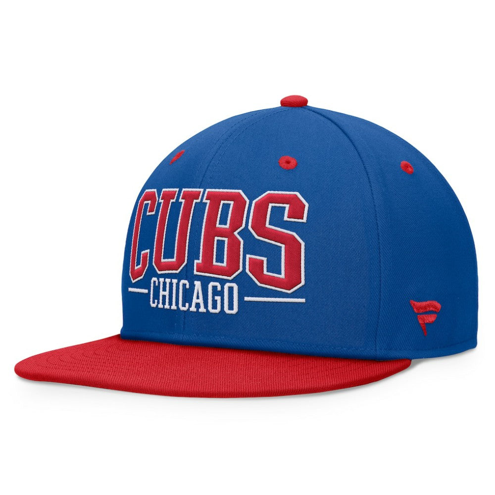 Royal/Red Chicago Cubs Fanatics Fundamental Bold Snapback Hat