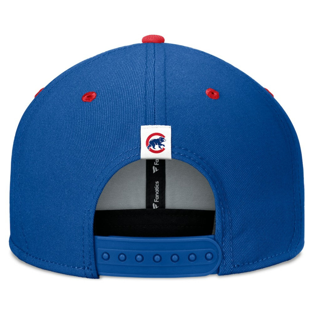 Royal/Red Chicago Cubs Fanatics Fundamental Bold Snapback Hat