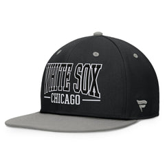 Black/Gray Chicago White Sox Fanatics Fundamental Bold Snapback Hat