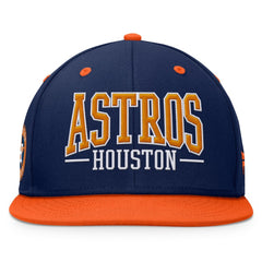 Navy/Orange Houston Astros Fanatics Fundamental Bold Snapback Hat
