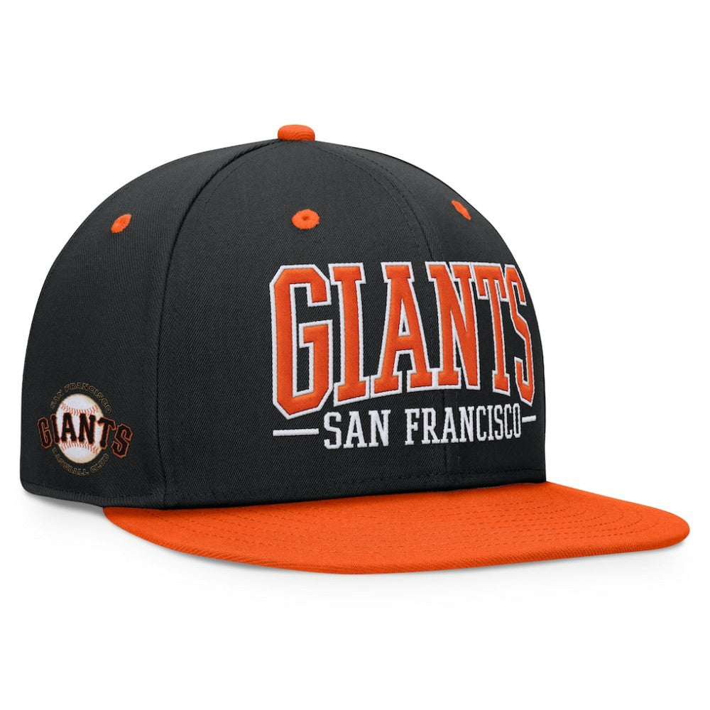 Black/Orange San Francisco Giants Fanatics Fundamental Bold Snapback Hat
