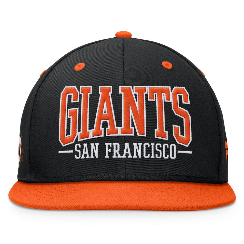 Black/Orange San Francisco Giants Fanatics Fundamental Bold Snapback Hat