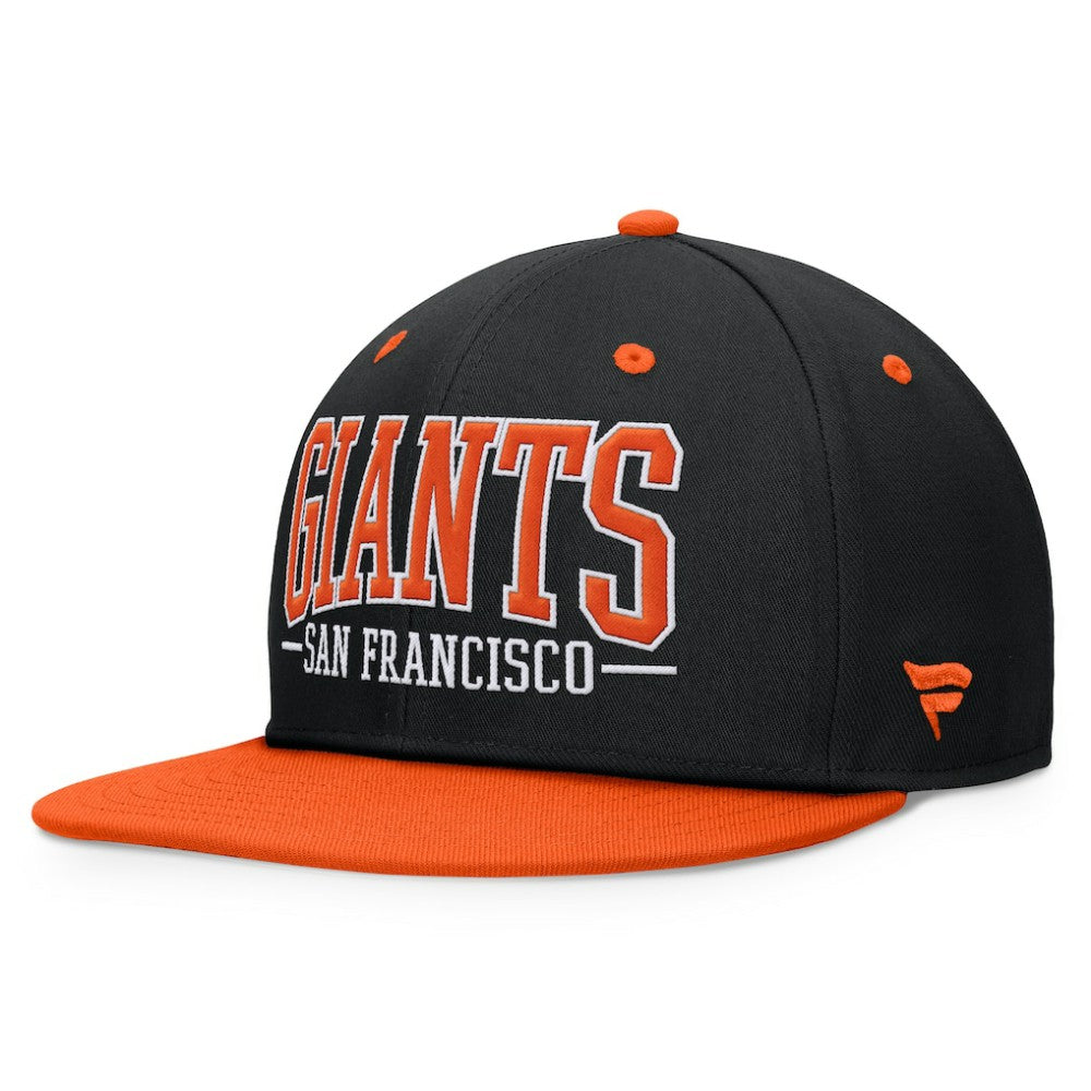 Black/Orange San Francisco Giants Fanatics Fundamental Bold Snapback Hat