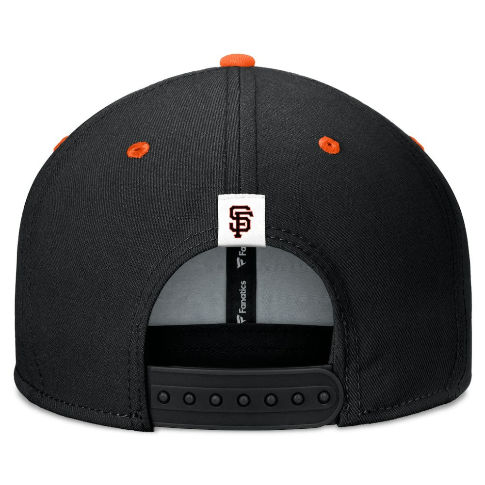 Black/Orange San Francisco Giants Fanatics Fundamental Bold Snapback Hat