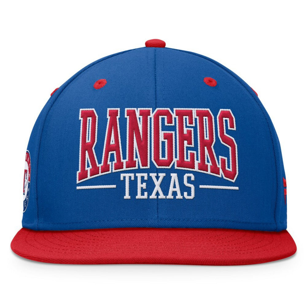Royal/Red Texas Rangers Fanatics Fundamental Bold Snapback Hat