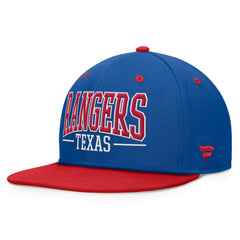Royal/Red Texas Rangers Fanatics Fundamental Bold Snapback Hat