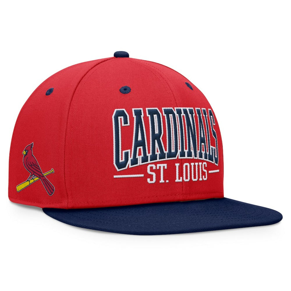 Red/Navy St. Louis Cardinals Fanatics Fundamental Bold Snapback Hat