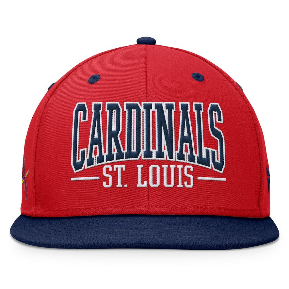 Red/Navy St. Louis Cardinals Fanatics Fundamental Bold Snapback Hat