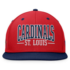 Red/Navy St. Louis Cardinals Fanatics Fundamental Bold Snapback Hat