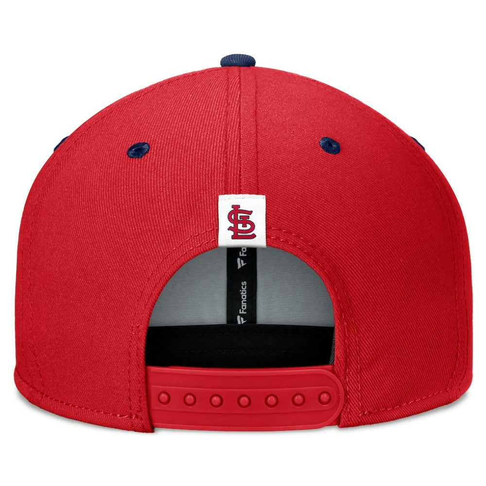 Red/Navy St. Louis Cardinals Fanatics Fundamental Bold Snapback Hat