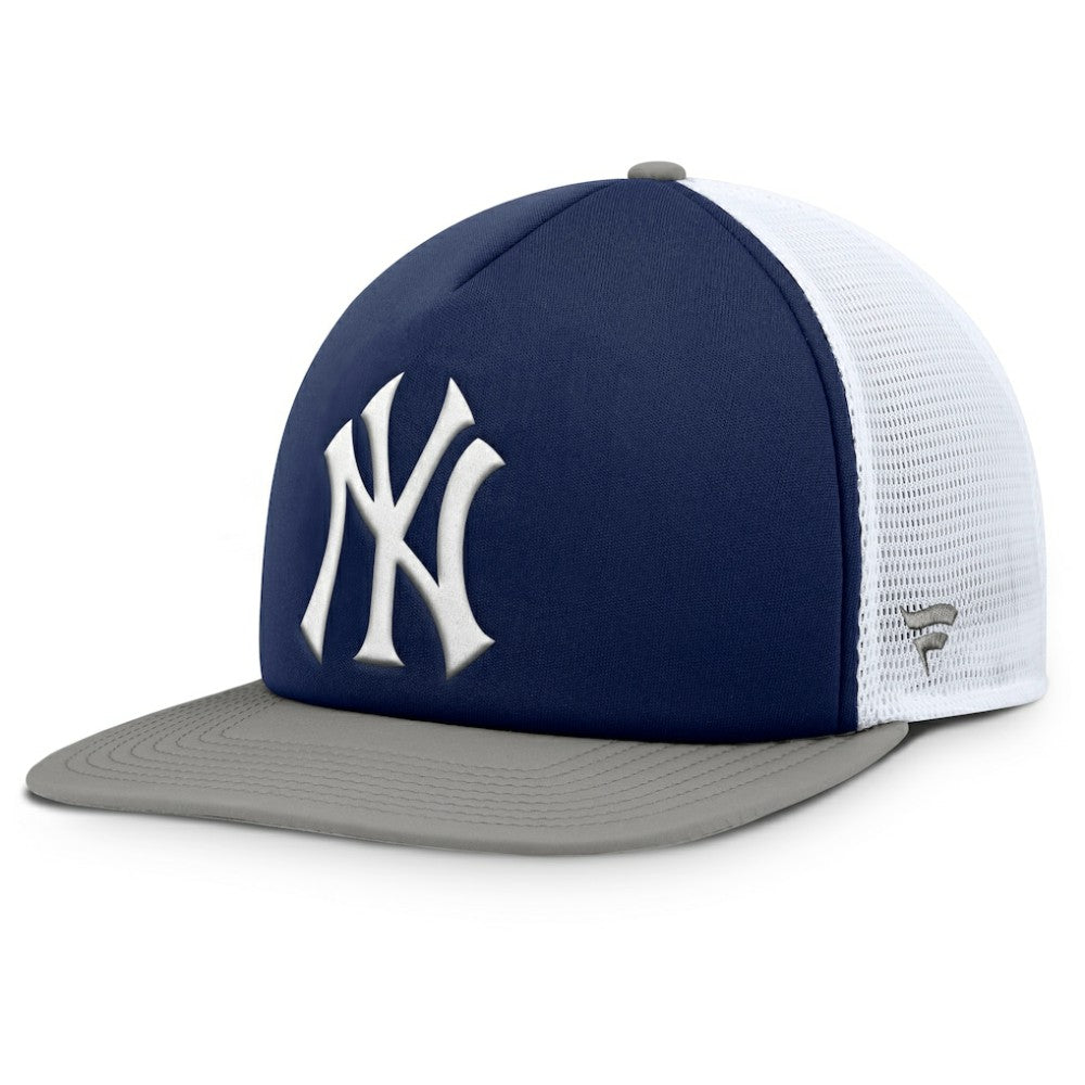 Navy/White New York Yankees Fanatics Fundamental Foam Front Snapback Hat