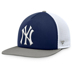 Navy/White New York Yankees Fanatics Fundamental Foam Front Snapback Hat