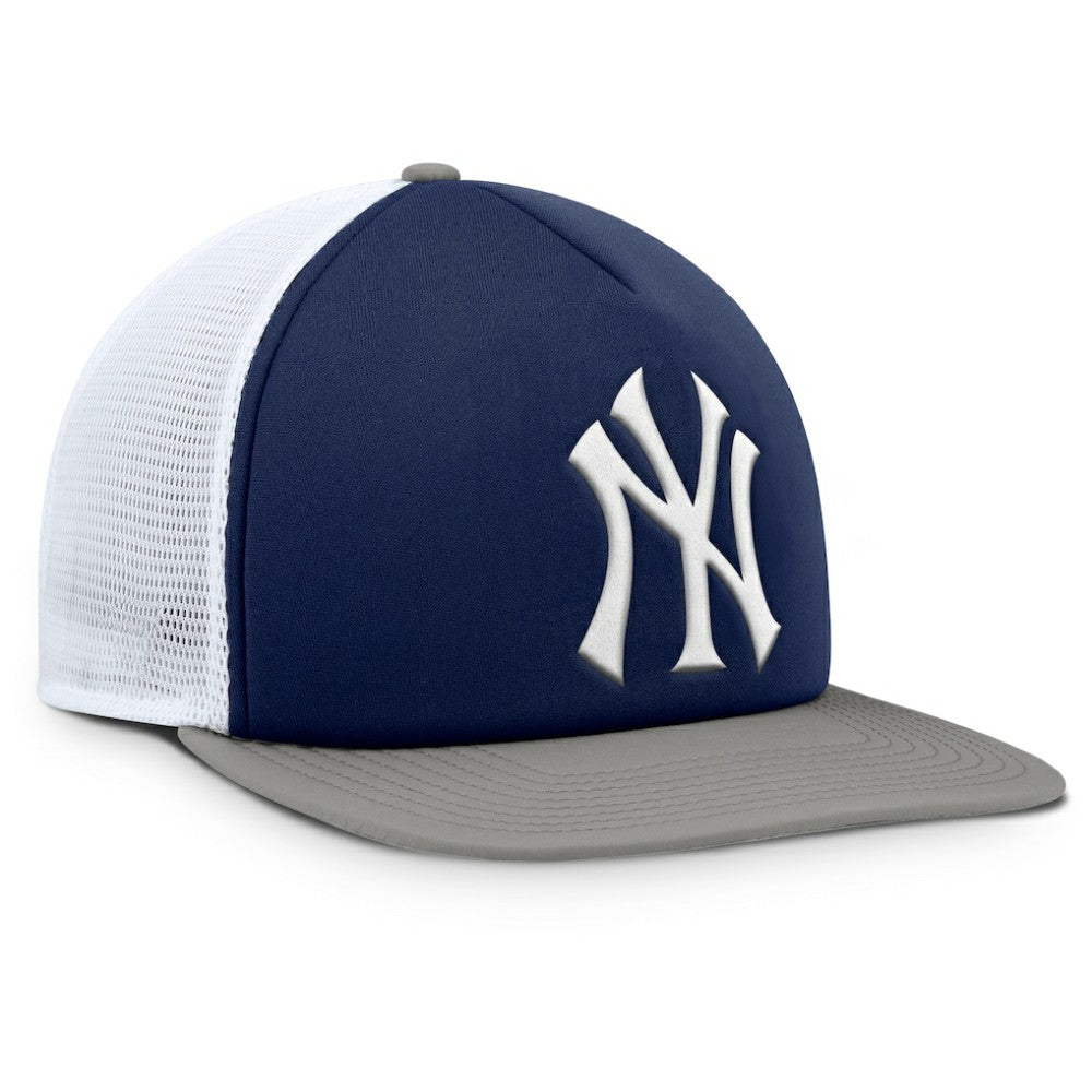 Navy/White New York Yankees Fanatics Fundamental Foam Front Snapback Hat