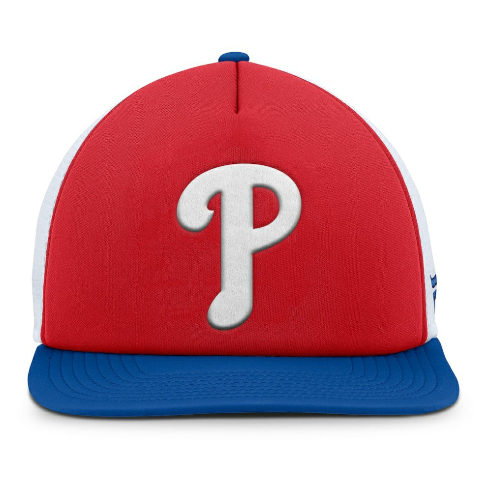 Red/White Philadelphia Phillies Fanatics Fundamental Foam Front Snapback Hat