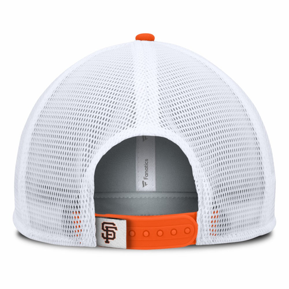 Black/White San Francisco Giants Fanatics Fundamental Foam Front Snapback Hat