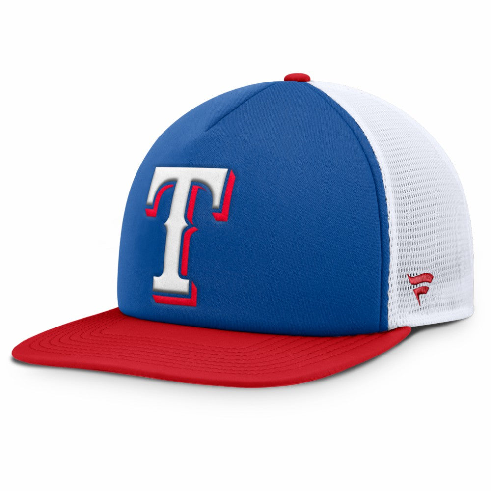 Royal/White Texas Rangers Fanatics Fundamental Foam Front Snapback Hat