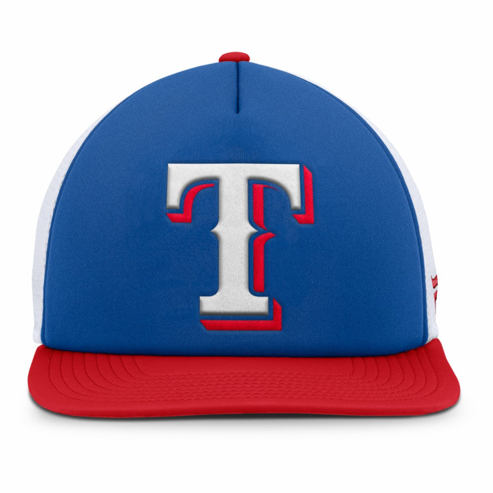 Royal/White Texas Rangers Fanatics Fundamental Foam Front Snapback Hat