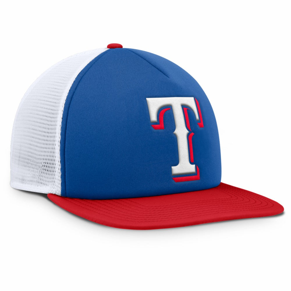 Royal/White Texas Rangers Fanatics Fundamental Foam Front Snapback Hat