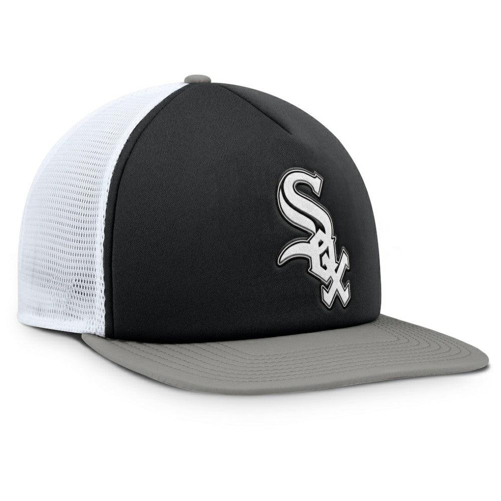 Black/White Chicago White Sox Fanatics Fundamental Foam Front Snapback Hat