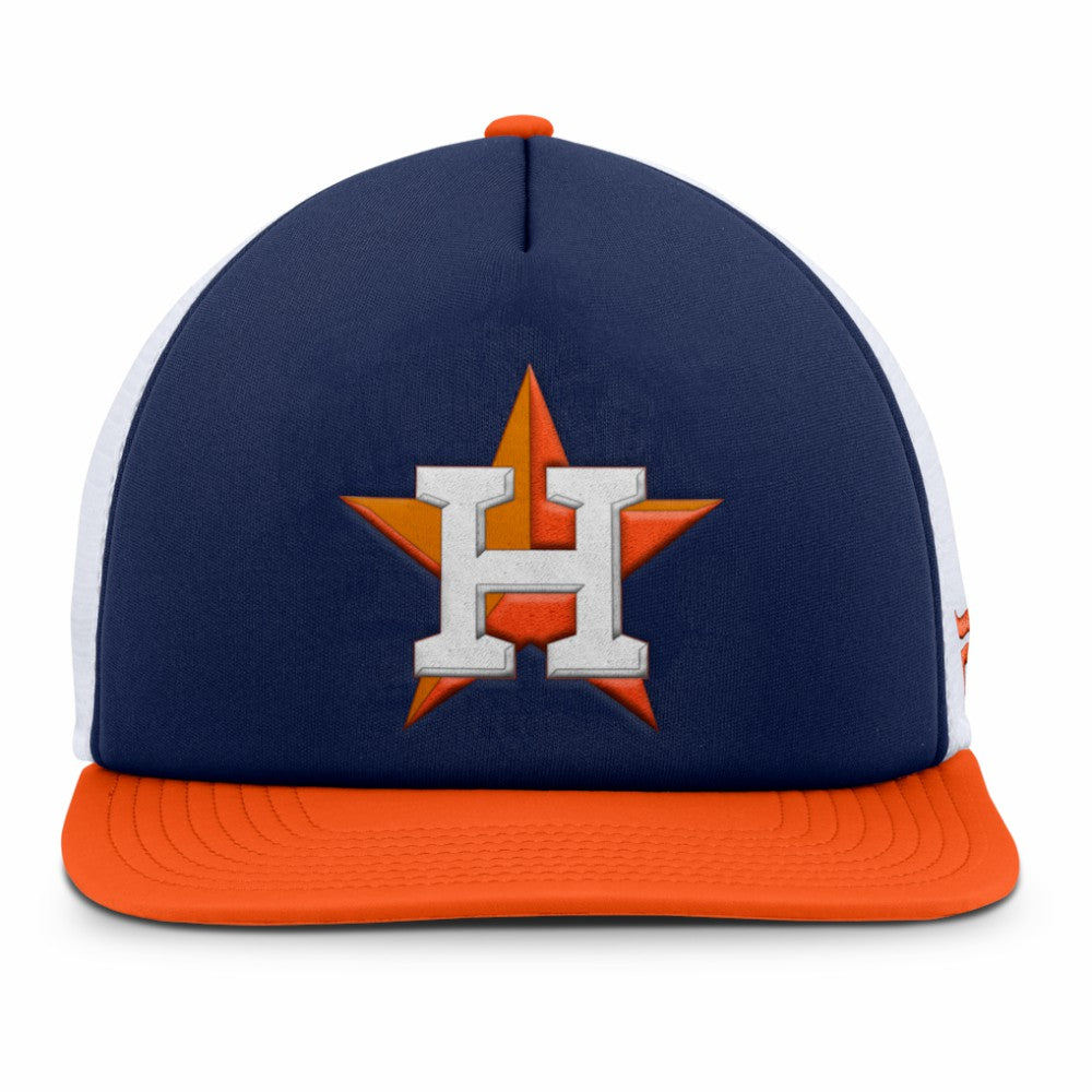 Navy/White Houston Astros Fanatics Fundamental Foam Front Snapback Hat
