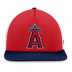 Red/White Los Angeles Angels Fanatics Fundamental Foam Front Snapback Hat