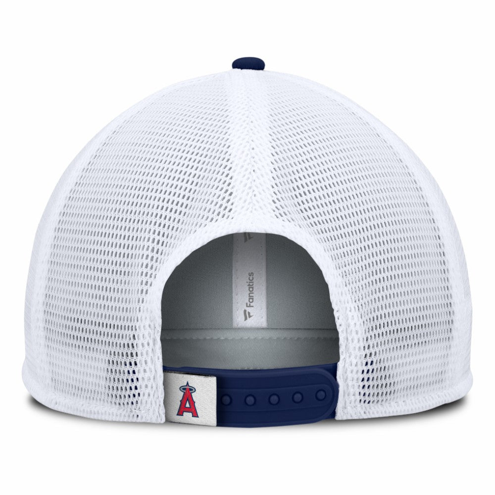Red/White Los Angeles Angels Fanatics Fundamental Foam Front Snapback Hat