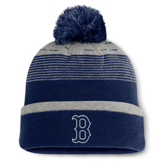 Navy Boston Red Sox Fanatics Fundamental Gradient Cuffed Knit Hat with Pom