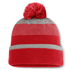 Red Los Angeles Angels Fanatics Fundamental Gradient Cuffed Knit Hat with Pom