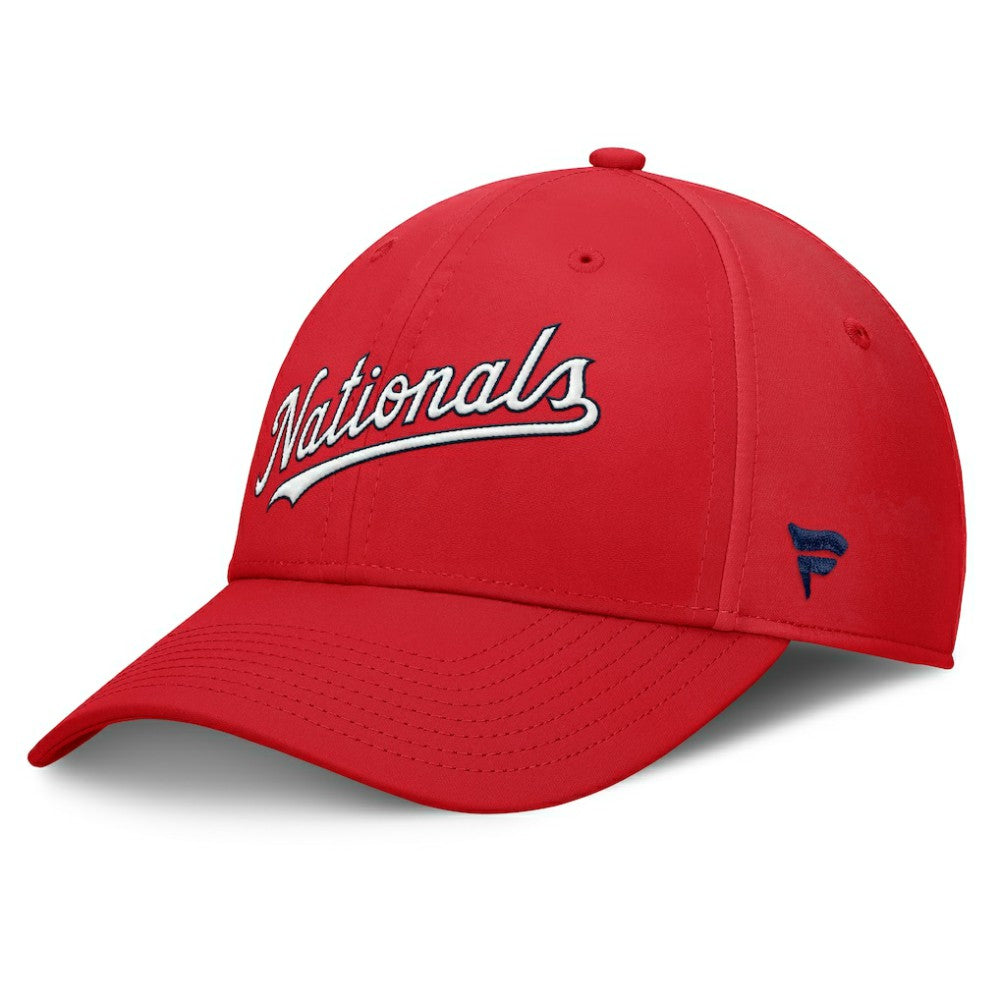 Red Washington Nationals Fanatics Fundamental Tag Flex Hat