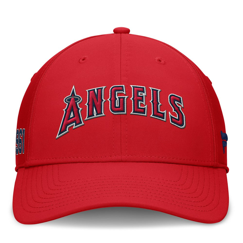 Red Los Angeles Angels Fanatics Fundamental Tag Flex Hat