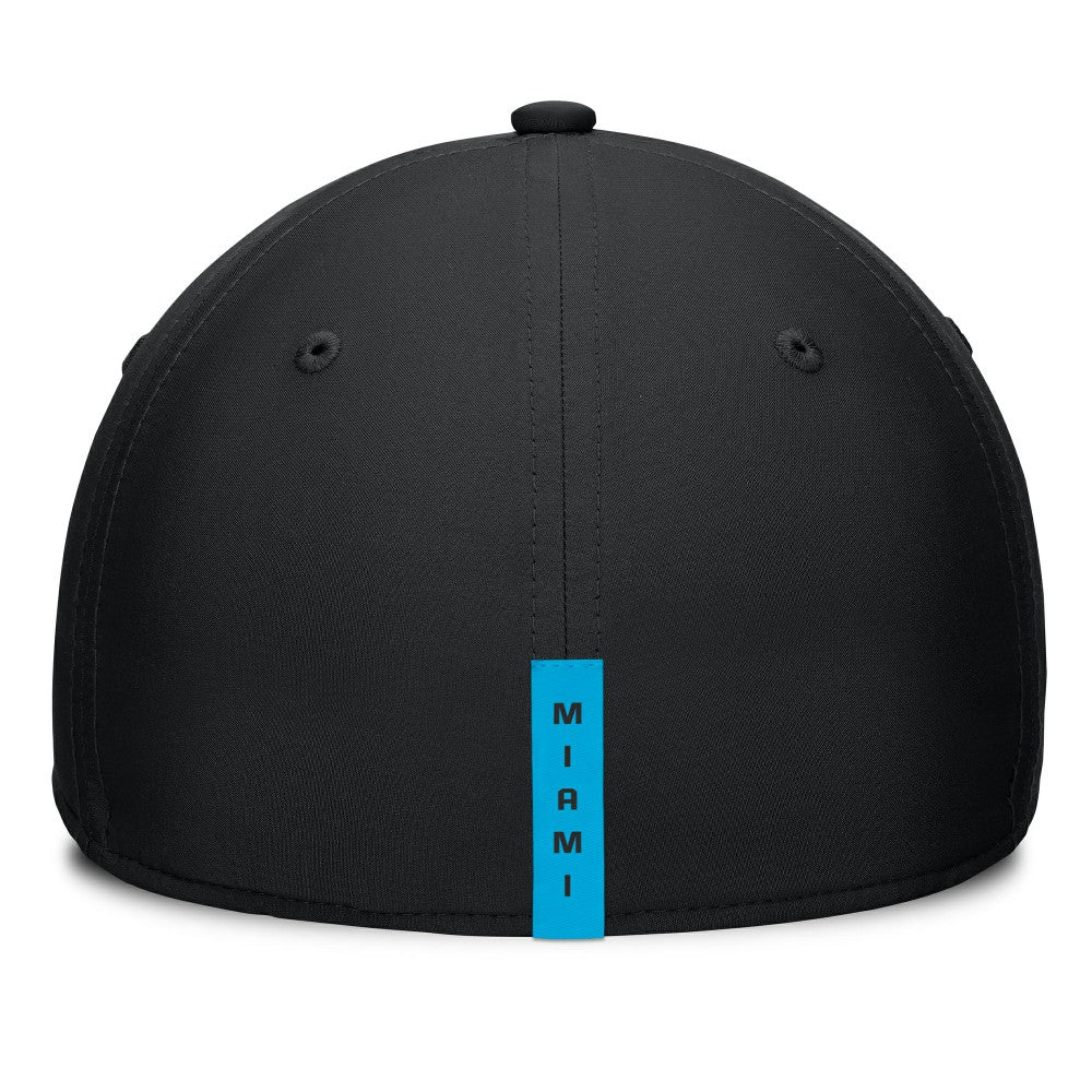 Black Miami Marlins Fanatics Fundamental Tag Flex Hat