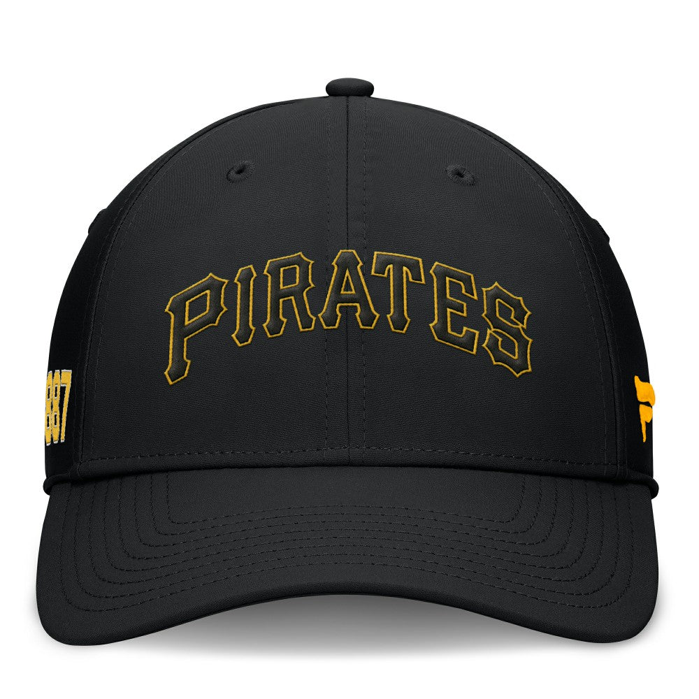 Black Pittsburgh Pirates Fanatics Fundamental Tag Flex Hat