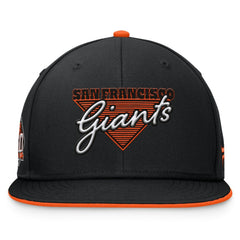 Black San Francisco Giants Fanatics Fundamental Tri-Script Fitted Hat