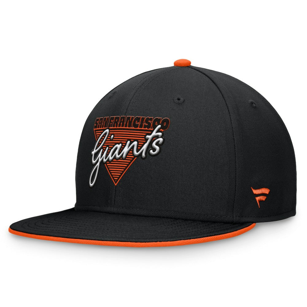 Black San Francisco Giants Fanatics Fundamental Tri-Script Fitted Hat