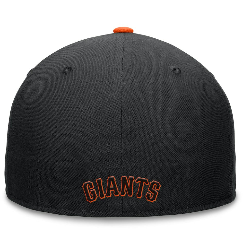 Black San Francisco Giants Fanatics Fundamental Tri-Script Fitted Hat
