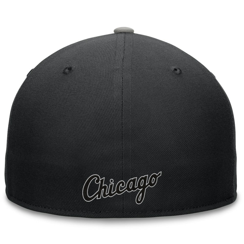 Black Chicago White Sox Fanatics Fundamental Tri-Script Fitted Hat